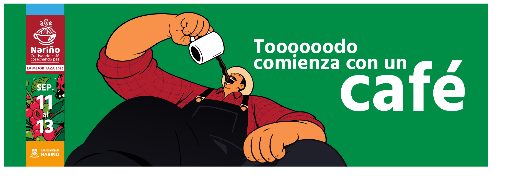 Tooooodo comienza con un café — La Mejor Taza Nariño 2026, 11 al 13 de septiembre